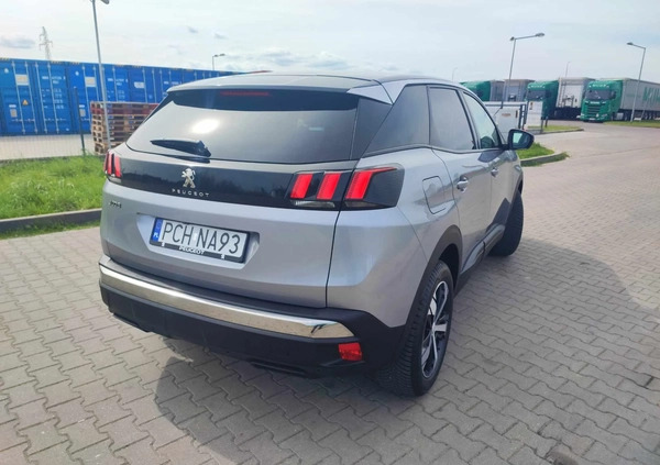 Peugeot 3008 cena 88500 przebieg: 50000, rok produkcji 2019 z Wągrowiec małe 211